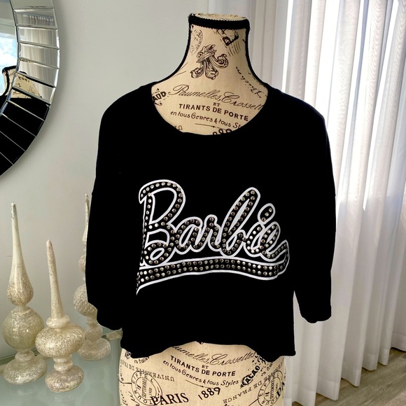 Barbie Tops - BARBIE crop tee!